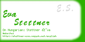 eva stettner business card